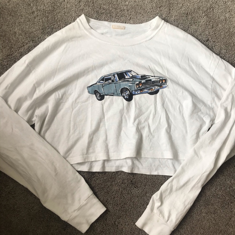 Long Sleeve Brandy Melville Car Shirt